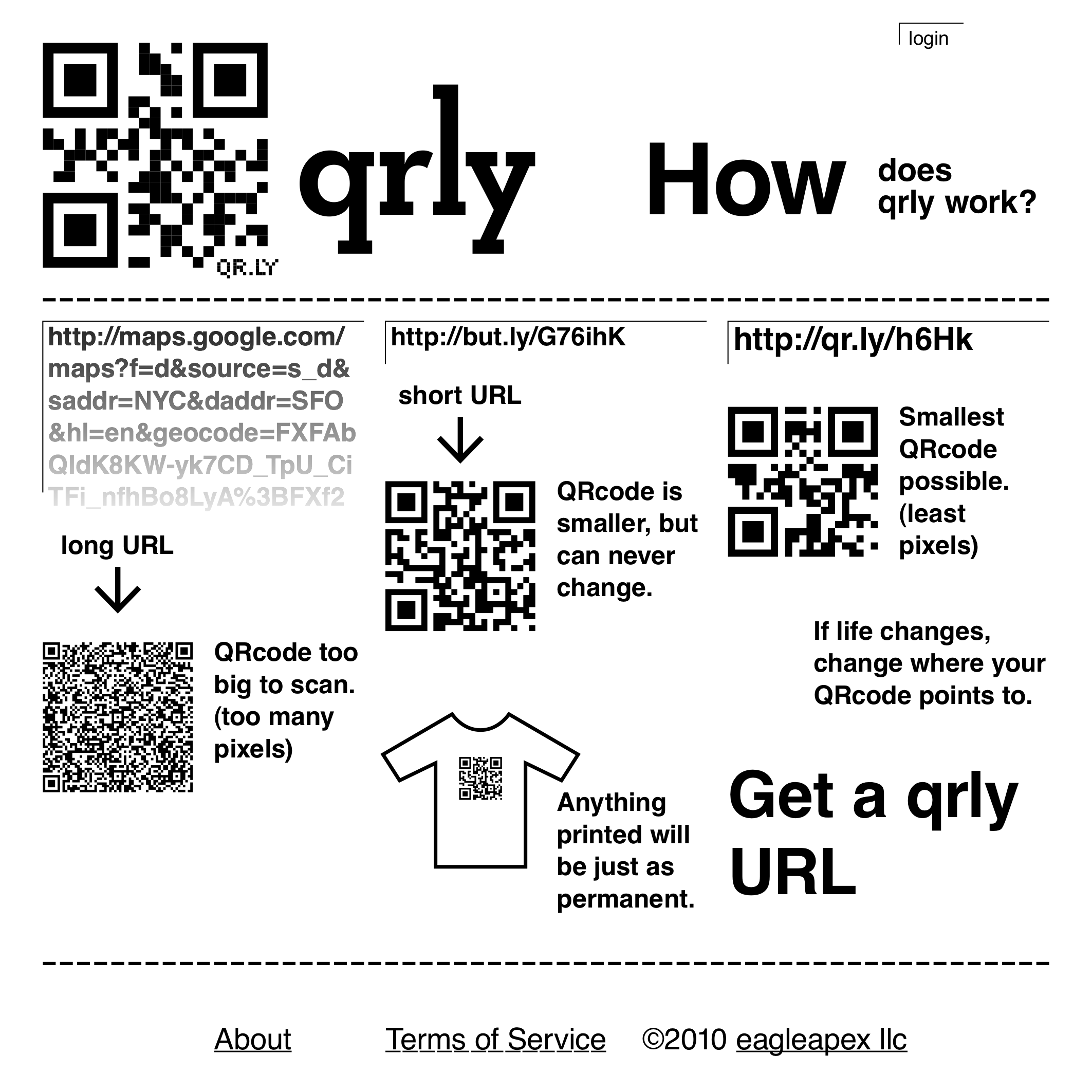 EagleApex Qr ly Changeable Short URLs As QRcodes